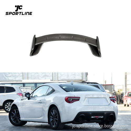 Carbon Fiber Rear Trunk Spoiler Wing Set for Toyota GT86 & Subaru BRZ (2013-2019)